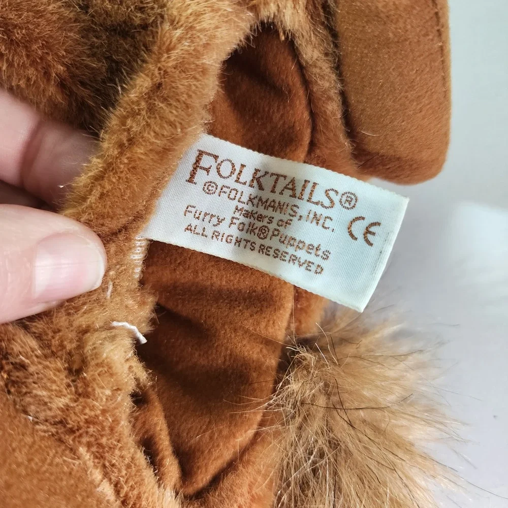 Folkmanis Folktails Chipmunk Hand Puppet‎ Brown Plush Furry Folk 9 Inch